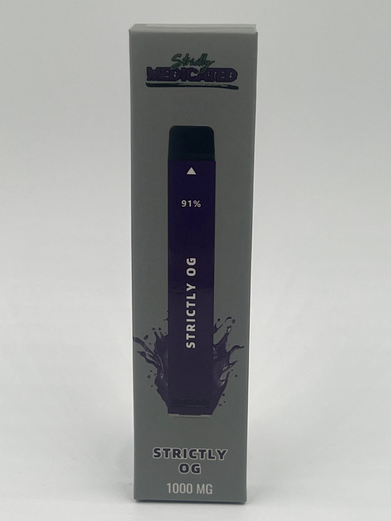 Strictly medicated live resin disposable vape bar (net wt. 1000 mg) strictly og, indica $40 exotic cannabis online shop
