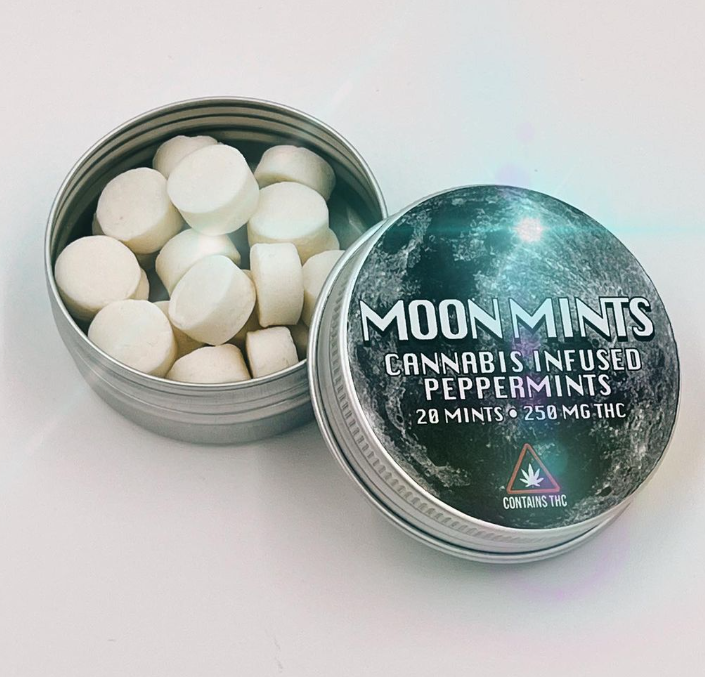 Moon mints- cannabis infused peppermints- 250mg exotic cannabis online shop