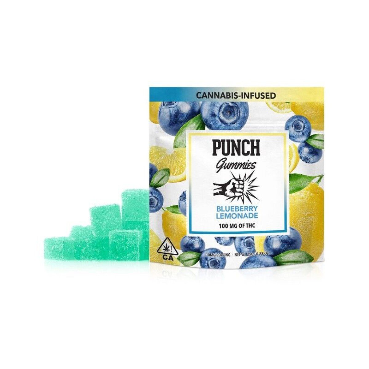Punch gummies- blueberry lemonade exotic cannabis online shop