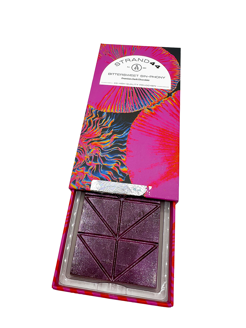 Strand 44 mushroom chocolate bars – a unique experience exotic cannabis online shop