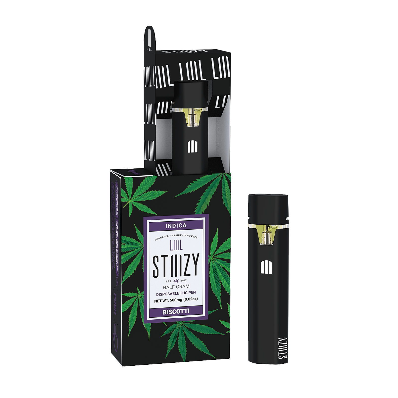 Stiiizy disposable- half gram- biscotti exotic cannabis online shop